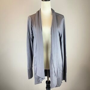 Athleta Cardigan Nirvana Pranayama Restore Wrap Gray Women's Size Medium